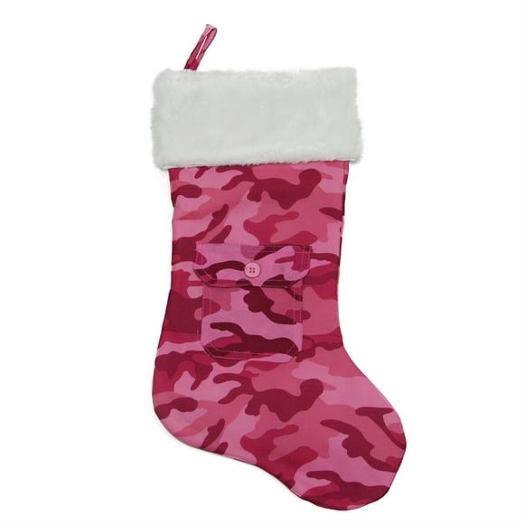 Details about 20" Pink Camouflage Christmas Stocking w/Gift Card Utility Pocket Details about 20" Pink Camouflage Christmas Stocking w/Gift Card Utility Pocket